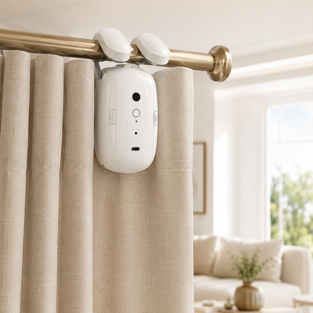 CurtainGlide Pro™ – Smart Automatic Curtain Opener