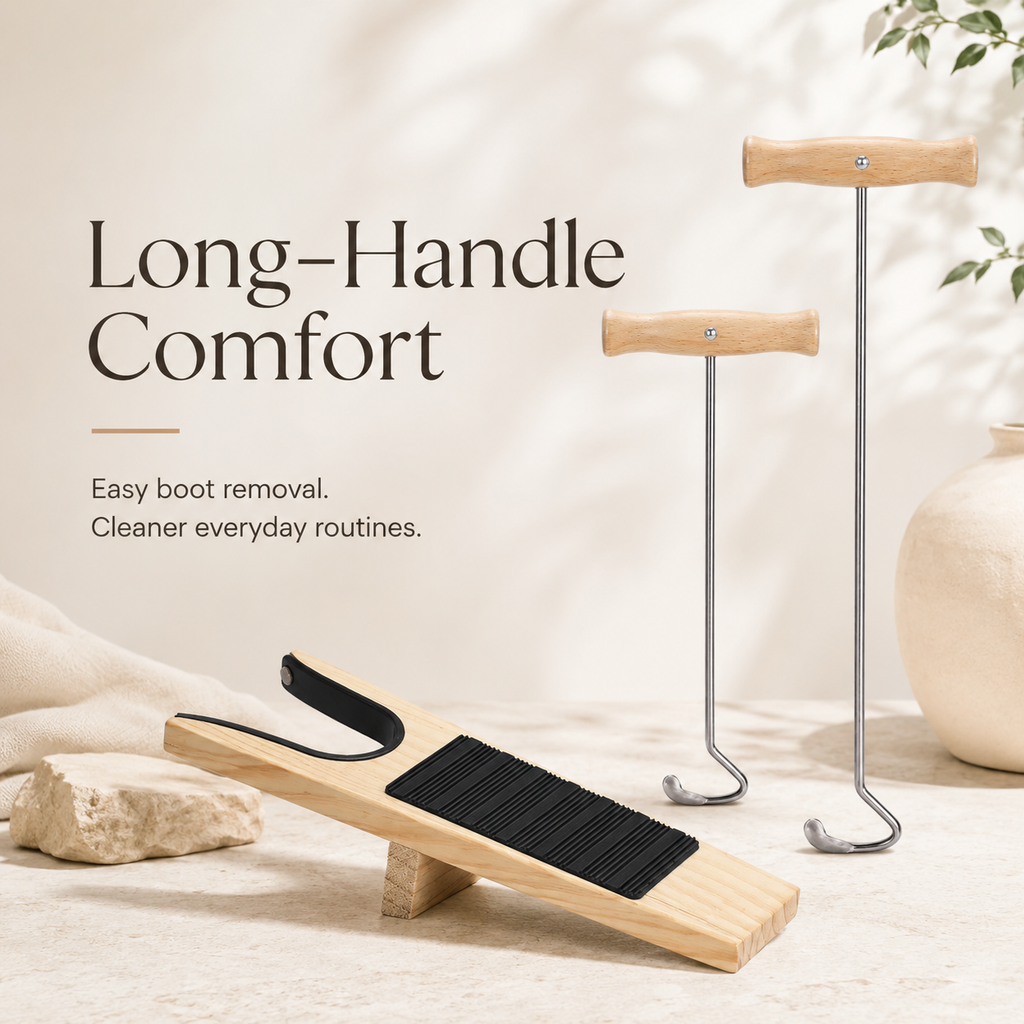 BootEase Duo™ – Long-Handle Boot Remover Set