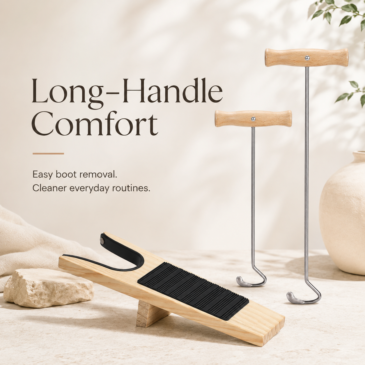 BootEase Duo™ – Long-Handle Boot Remover Set