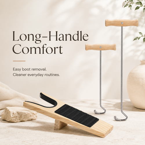 BootEase Duo™ – Long-Handle Boot Remover Set
