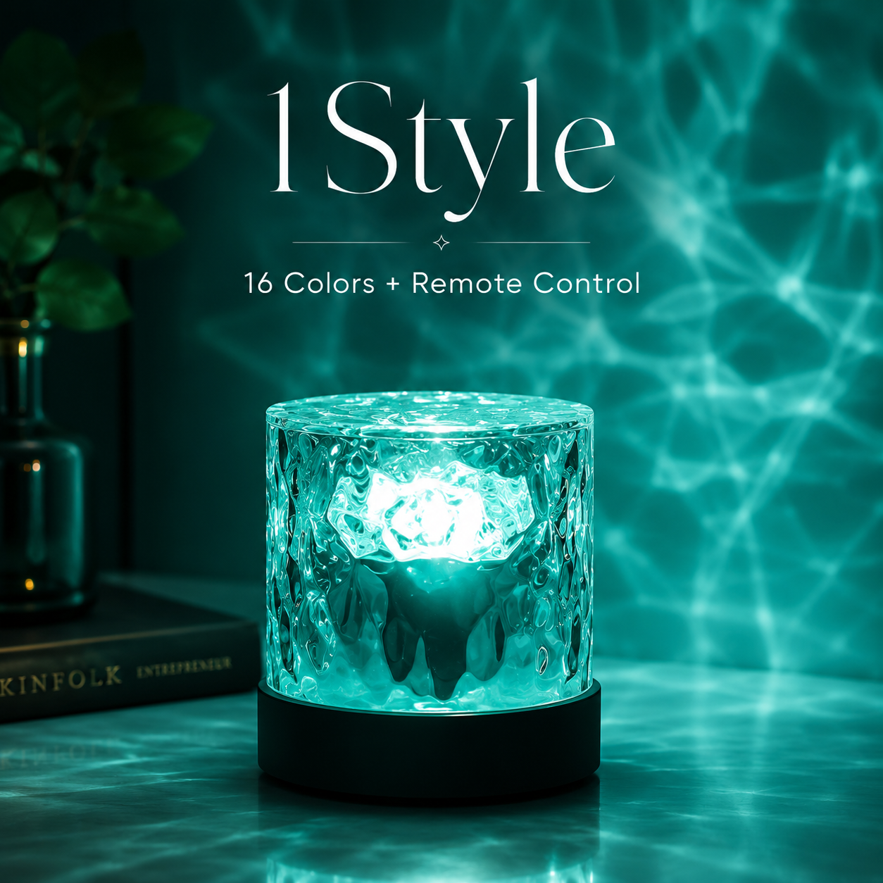 CrystalGlow Aura™ – 16-Colour Ambient Crystal Lamp