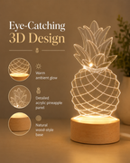 PineGlow 3D LED Ambient Table Lamp