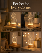 PineGlow 3D LED Ambient Table Lamp