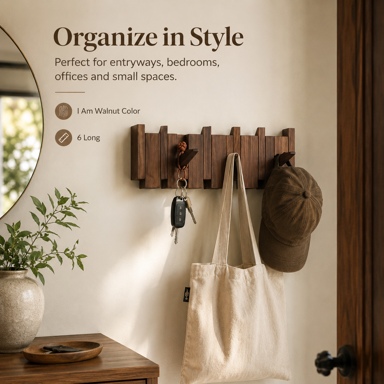 KeyCraft™ – Piano Key Wooden Wall Rack