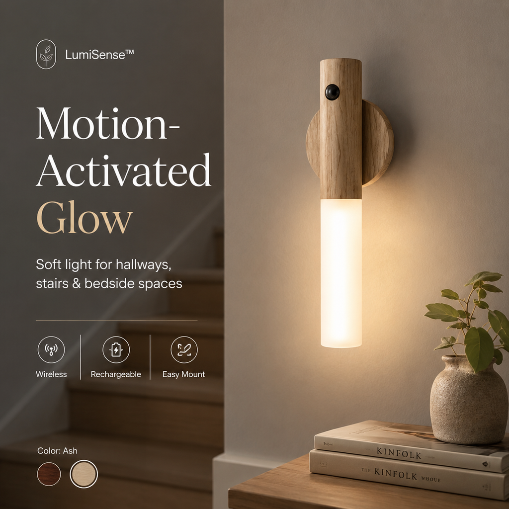 LumiSense™ – Wireless Motion Sensor Wall Light  Alternative: