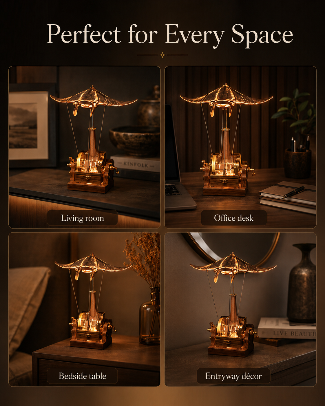AeroRay™ Kinetic Manta Sculpture